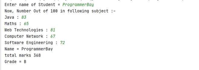 assignment 1 calculating grades java