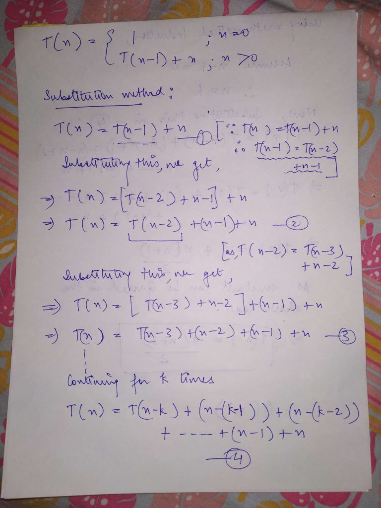 Substitution Method For Solving Recurrences With Example | DAA ...