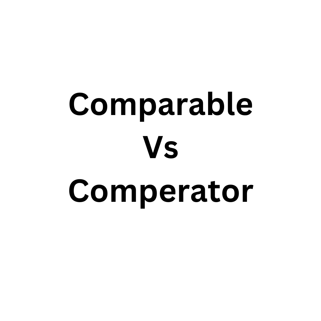 Difference Between Comparable And Comperator In Java In Tabular Form 